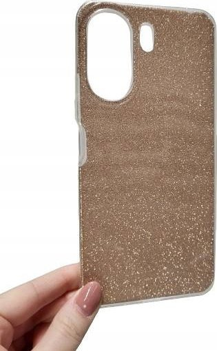 Këllëf telefoni Forcell Shining për Xiaomi Redmi 13C, TPU, me shkëlqim, ngjyrë gold