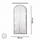 Qese rrobash Aptel Floral Beauty, 60x135cm, transparence me lule