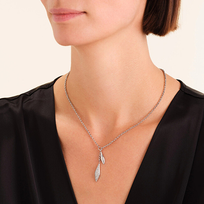 Qafore për femra Rosefield Pavé Crystals JNPLS-J1234, e argjendtë