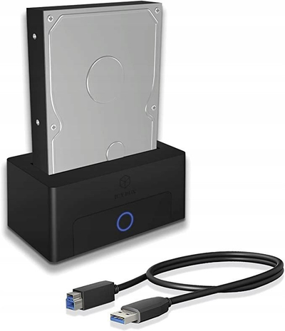 Куќиште за хард диск Иси Бокс IB-1122-U3, 2.5\" и 3.5\", USB 3.2 Gen 1, црна