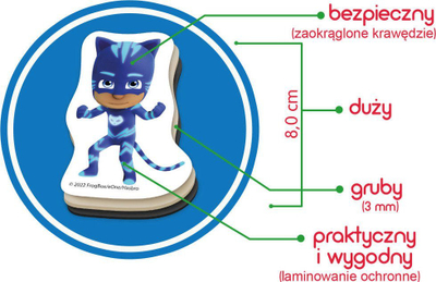 Set magnetesh Keycraft PJ Masks World of Heroes, 22 copë, për fëmijë 3+, shumëngjyrësh