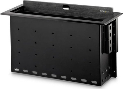 Kuti lidhëse për tavolinë konferencash StarTech BOX4MODULE, 2 module, metal, e zezë