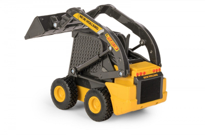 Lodër eskavator Daff Mini Loader New Holland L228, me kovë që lëviz, metal plastike, e verdhë