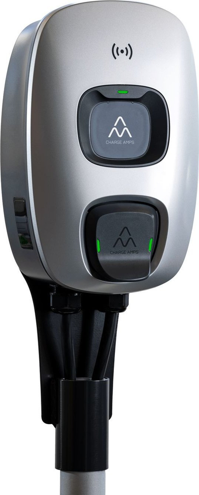 Plakë montuese për shtyllë Charge Amps Next Green Dawn CA-131336, për diametër 60 mm, gri