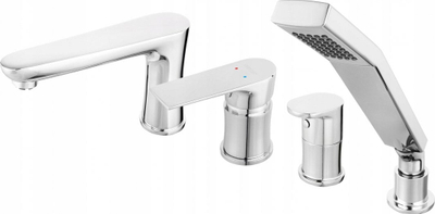 Rubinet vaskë Novaservis Algeo Square 82045, set dushi, krom