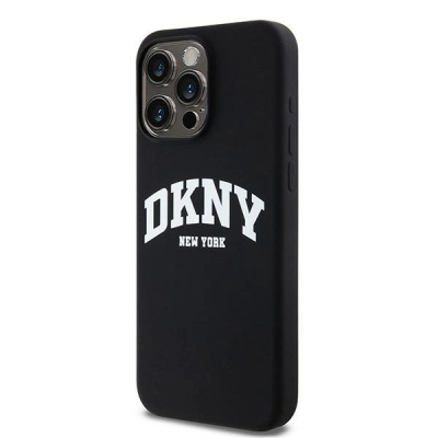Kapak telefoni DKNY Liquid Silicone Arch Logo, MagSafe, për iPhone 14 Pro Max, i zi