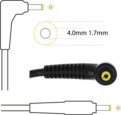 Karikues laptopi Green Cell RDY AD123RDYV2, 65W 20V 3.25A, prizë 4.0mm 1.7mm, ngjyrë e zezë