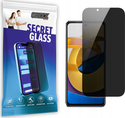 Xham mbrojtës privatësie Grizz SecretGlass për Xiaomi Poco M4 Pro 5G, xham qeramik për mbrojtje ekrani