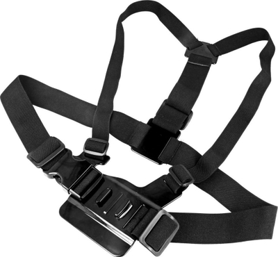 Set aksesorësh për kamera sportive GoPro DJI Insta360, 5 në 1, për montim në gjoks, i zi