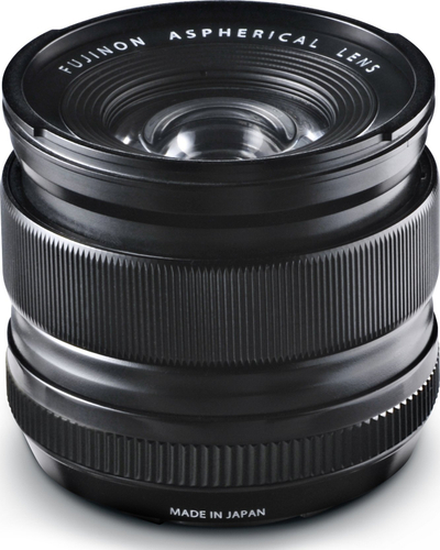 Objektiv fotografik Fujifilm XF 14mm F2.8 R, kënd i gjerë, i zi