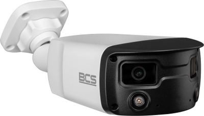 Kамера IP панорамска BCS P-PIP2X4FCL3-Ai1, 4MP, леќа 4mm, бела