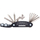 Set veglash biçiklete Dunlop 14 copë, multitool edhe pompë, me çantë, i zi