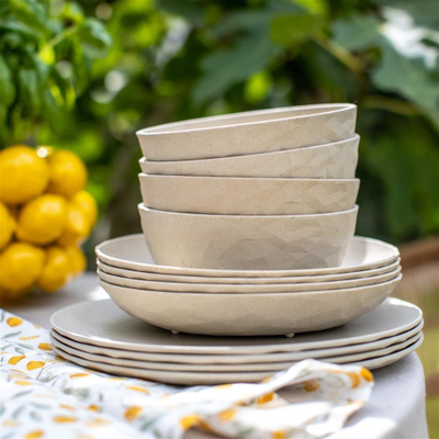 Set tasa Koziol 700ml, 4 copë, plastik, bezhë