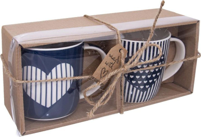 Set filxhanësh porcelani pa markë, 2 copë, dizajn unik, shumëngjyrëshe