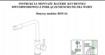 Rubinet kuzhine Blue Water me dy qarqe, për ujë t’filtruar, rrotullues 360°, çelik inoks