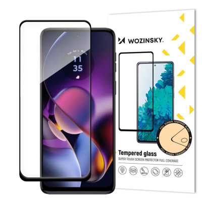 Xham mbrojtës Wozinsky për Motorola Moto G54, Full Glue, Tempered Glass transparent