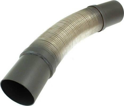 Lidhës auspuhi TurboWorks Flex, 63x300mm, inox, ngjyrë argjendi