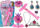 Set lojërash Leantoys Magic Wand, shkop magjik interaktiv, aksesorë, rozë