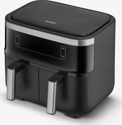 Fritezë ajri Severin FR 2453, 2 x 3.25L, 2850W, e zezë