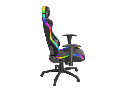Karrige gaming Genesis Trit 500 RGB, ergonomike, me ndriçim RGB, e zezë