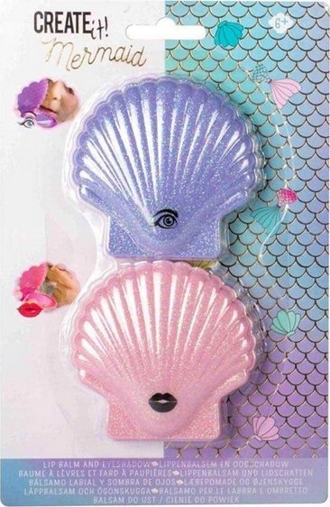 Set grimi për kalamaj CREATE IT! Mermaid, balsam buzësh dhe hije sysh, shumëngjyrësh
