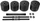 Set hantelash Spokey Pondus 30 SPK-944225, 30 kg, pllaka çimentoje, i zi