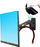 Mbajtëse muri për monitor NB F120B, 17"-27", rrotulluese, e zezë