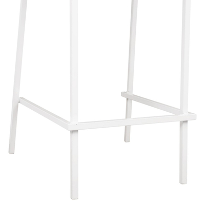 Stol Olympias metalik i bardhë 47×58×111 cm (HM5528.02), bardhë