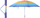 Çadër plazhi Sun Hat UV50+, 180cm, mbrojtje UPF 50+, e bardhë