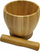 Havan kuzhine KingHoff KH-1617, bambu, 11.5cm, kafe natyrale