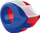 Dispenser shirit ngjitës Tesa 57857, 19mm, metalik, blu e kuqe