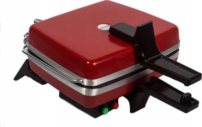Aparat waffle Dezal 301.5 Profi W, 1300W, pllaka jo ngjitëse, i kuq