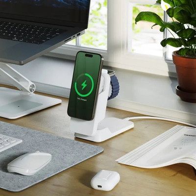Karikues pa tela ALOGIC Matrix ULTIMATE 3 in 1, Power Bank MagSafe 5000mAh, i zi