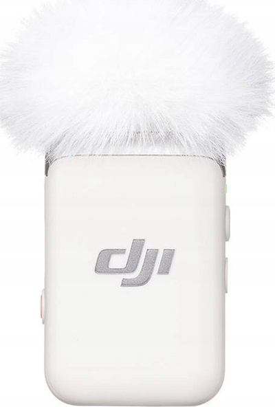 Mikrofon pa tela DJI Mic 2 1TX, Bluetooth, regjistron 14 orë, i bardhë Pearl