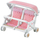 Karrocë lodër dyshe Epoch Sylvanian Families Double Stroller 2920, për bebe lodër, shumëngjyrëshe