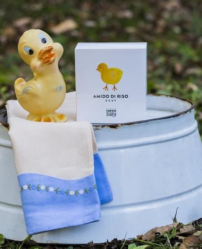 Pastrues banjoje për bebe Linea Mamma Baby Amido di Riso, niseshte orizi, 5 qese 30g
