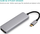 USB hub RoGer 5n1, USB C, 2x USB 3.0, HDMI, gri
