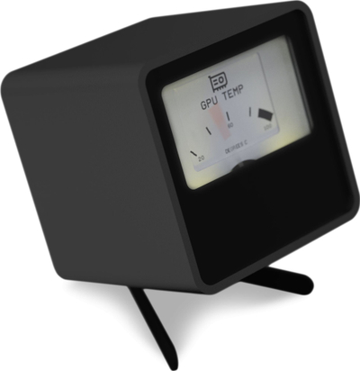 Aksesori PC Streacom VU1, dial analog dinamik, ndriçim LED, i zi