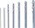 Set frezash Dremel, 7 copë, 0.8–3.2 mm, çelik inox