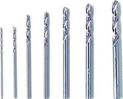 Set frezash Dremel, 7 copë, 0.8–3.2 mm, çelik inox