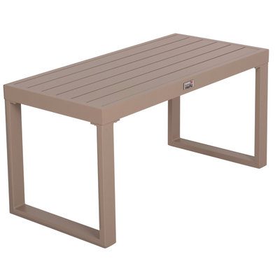 Tavolinë anësore kopshti Bizzotto Sentry HM6275.04, alumin, 87×43.5×45 cm, cappuccino