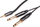 Kabllo audio Monkey Banana 231203 Solid Link, 2 m, 2 x 6.35 mm në 3.5 mm, e zezë
