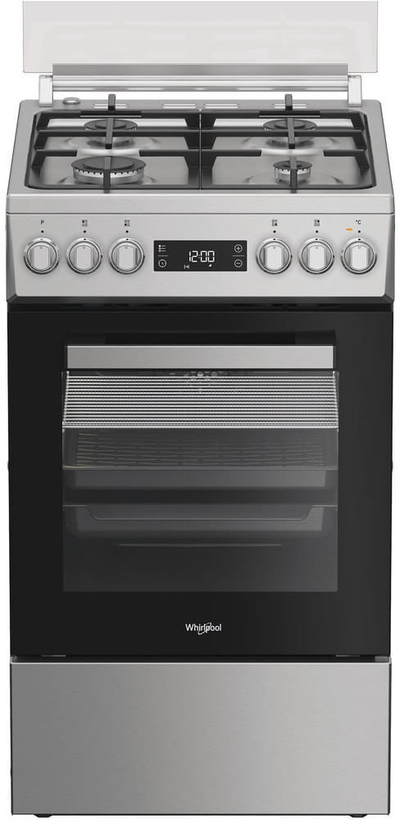 Shporet Whirlpool W5G8LMX, 50 cm, furrë 60 L, inox i argjendtë