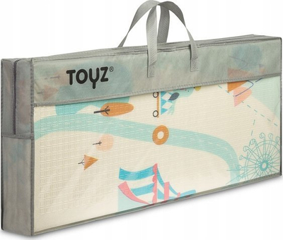 Tapet loje TOYZ XPE, 200x180 cm, i dyanshëm, me çantë për ta çuar me vete, me figurë cirku