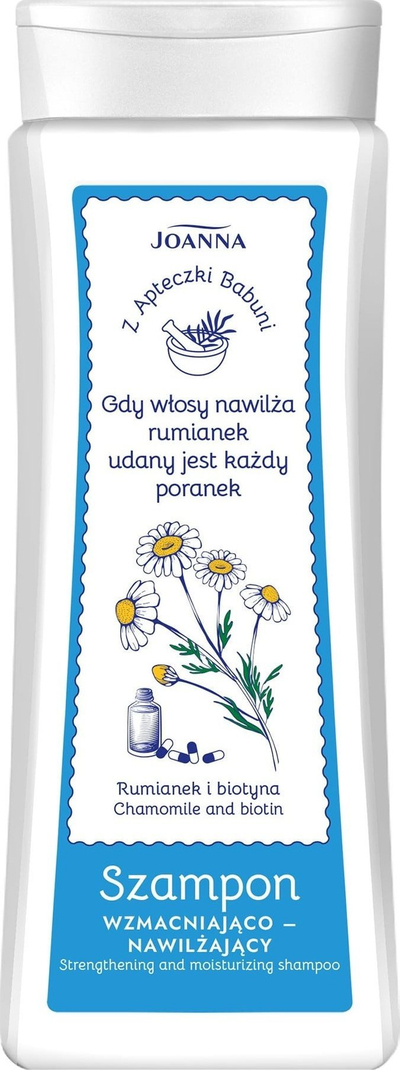 Shampo flokësh Joanna From Grandma's First Aid Kit Strengthening, për forcim, lagështi edhe shkëlqim, 300 ml