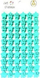 Sticker shkumë Anek Starska Schaumminze, 11 x 19 cm, 3D, jeshile mint