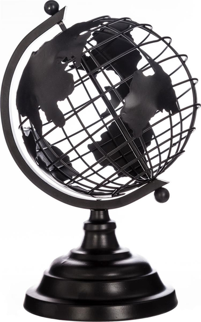Glob dekorativ metal, 25 cm, stil retro, i zi mat