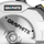 Sharrë rrethore Graphite 58G008-BC, 18V, me lazer, gri e zezë