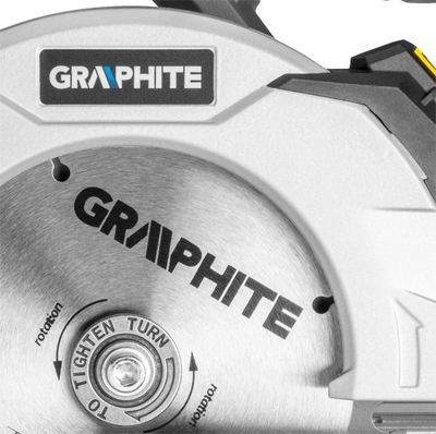 Sharrë rrethore Graphite 58G008-BC, 18V, me lazer, gri e zezë