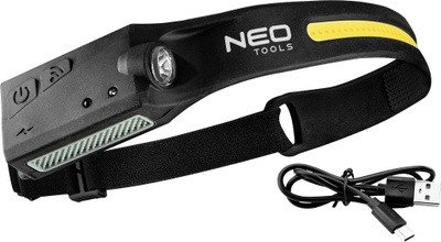 Dritë koke Neo Belt 2 në 1, LED 350 lm, USB C, me sensor lëvizje, IPX4